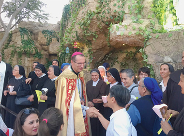 Une grotte de Lourdes près d’Amman, en Jordanie