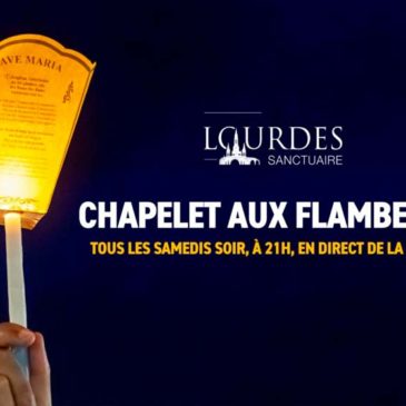 Tous les soirs, un chapelet aux flambeaux à la Grotte