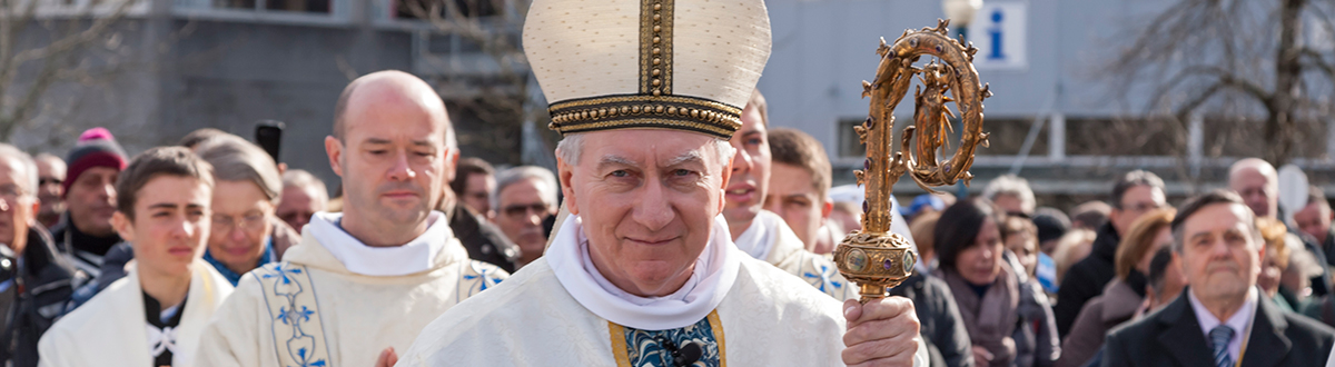 Le secrétaire d'Etat du Pape François à Lourdes le 15 août
