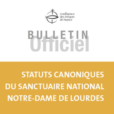 Statuts canoniques du sanctuaire national Notre-Dame de Lourdes