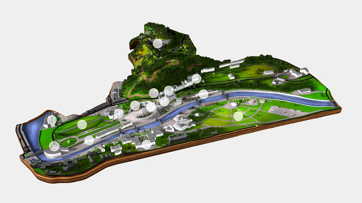 Les travaux au Sanctuaire